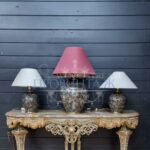 Комплект: Лампа настольная в стиле шинуазри 3 штуки 11