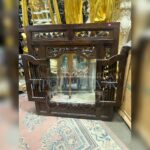Зеркало настенное со ставнями винтажное 6