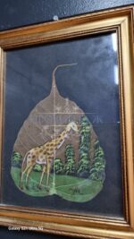 Комплект: Картина/Роспись скелетированных листьев 9 штук 24