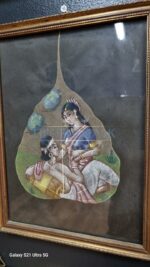 Комплект: Картина/Роспись скелетированных листьев 9 штук 26