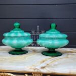 Ваза с крышкой/Конфетница винтажная 2 штуки 14