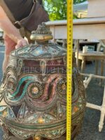 Ваза с крышкой напольная в марокканском стиле 15