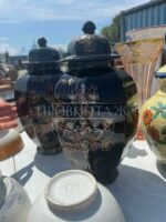 Ваза с крышкой в стиле шинуазри 2 штуки 12