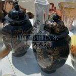 Ваза с крышкой в стиле шинуазри 2 штуки 10
