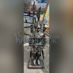 Комплект каминных инструментов с декором рыцаря 12