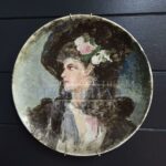 Тарелка декоративная винтажная/Портрет/Девушка 10