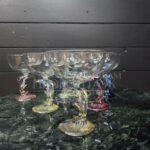 Набор: Бокал/Фужер 6 штук с Дельфином 10