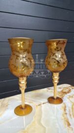 Подсвечник в форме фужера 2 штуки 19