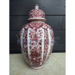 Ваза с крышкой в стиле Делф 9