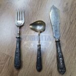 Набор для мяса: нож вилка и ложка 12