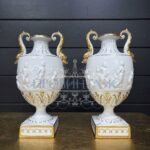 Ваза/Амфора в античном стиле Каподимонте 2 штуки 13