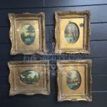 Комплект: Картина винтажная 4 штуки 16