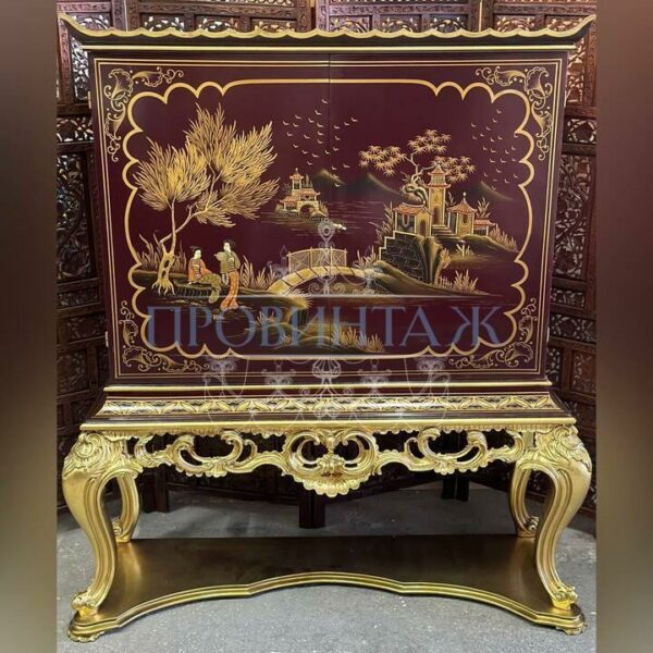 Шкаф барный в стиле шинуазри