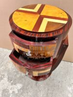 Тумба в стиле ар деко с геометрическим рисунком 2 штуки 14