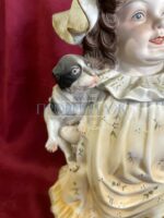 Статуэтка/Скульптурная композиция Девочка и щенок 26