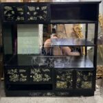 Стеллаж/Шкаф с полками/Прихожая в стиле шинуазри 14