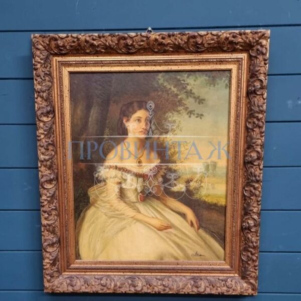 Картина винтажная/Девушка