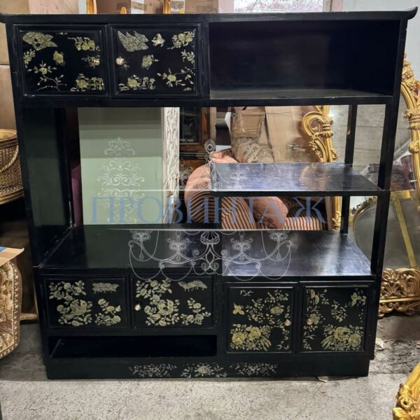 Стеллаж/Шкаф с полками/Прихожая в стиле шинуазри