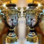 Ваза с крышкой в стиле Людовика XV 2 штуки 9