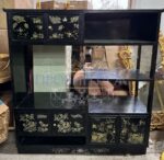 Стеллаж/Шкаф с полками/Прихожая в стиле шинуазри 16