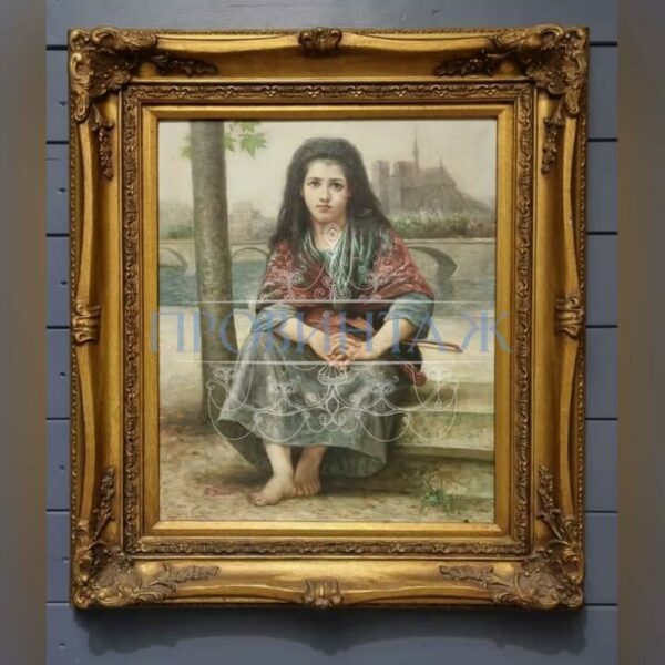 Картина винтажная Девочка