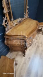 Комплект: Трюмо/Комод Зеркало и Тумба 2 штуки в стиле венецианского барокко 37