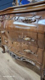 Комплект: Трюмо/Комод Зеркало и Тумба 2 штуки в стиле венецианского барокко 45