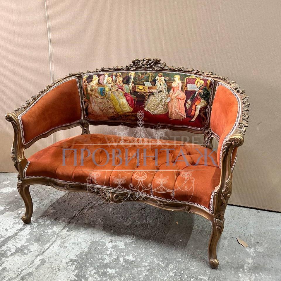 Диван/Софа/Банкетка в стиле венецианского барокко 3 Диван/Софа/Банкетка в стиле венецианского барокко 3