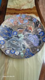 Тарелка декоративная с птицами в стиле шинуазри 13