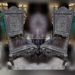 Кресло-Трон в англо-индийском стиле (2 штуки) 7