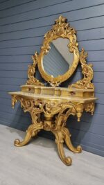 Трюмо/Консоль и зеркало в стиле барокко 14