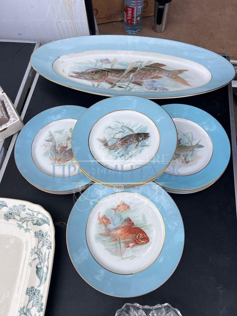 Сервиз столовый для рыбы Limoges 3 Сервиз столовый для рыбы Limoges 3