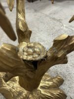 Стол со стеклянной столешницей и подстольем в форме птиц на дереве 19