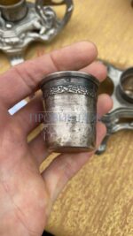 Набор: рюмка 6 штук на подставке из серебра 13