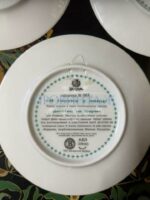 Набор: тарелка коллекционная (5 штук) 2 серии 30