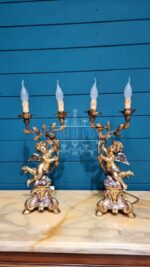 Лампа в форме подсвечника с путти 2 штуки 18