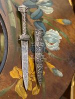 Кинжал декоративный/подарочный посеребренный 9