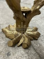 Стол со стеклянной столешницей и подстольем в форме птиц на дереве 22