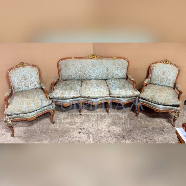 Комплект мягкой мебели для гостиной в стиле венецианского барокко
