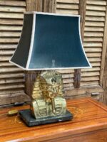 Лампа настольная винтажная со скульптурой Фараона 9