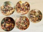 Набор: тарелка коллекционная (5 штук) 2 серии 21