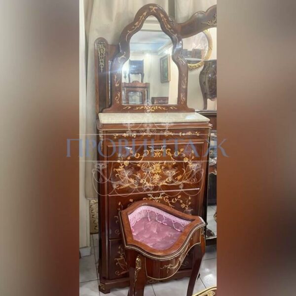 Обувница с зеркалом винтажная