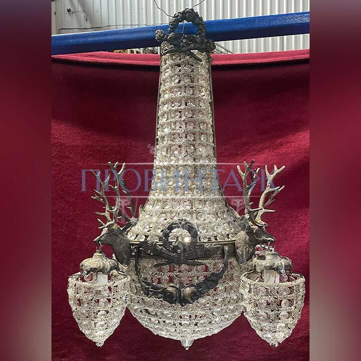 Бра с оленями винтажное 3 Бра с оленями винтажное 3