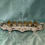 Набор: рюмка 6 штук на подставке из серебра 11