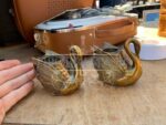 Подсвечник/Декоративный элемент 2 штуки Лебедь 6