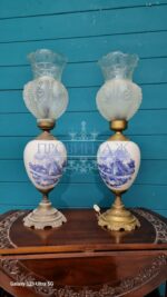 Лампа настольная 2 штуки в стиле Делф 17