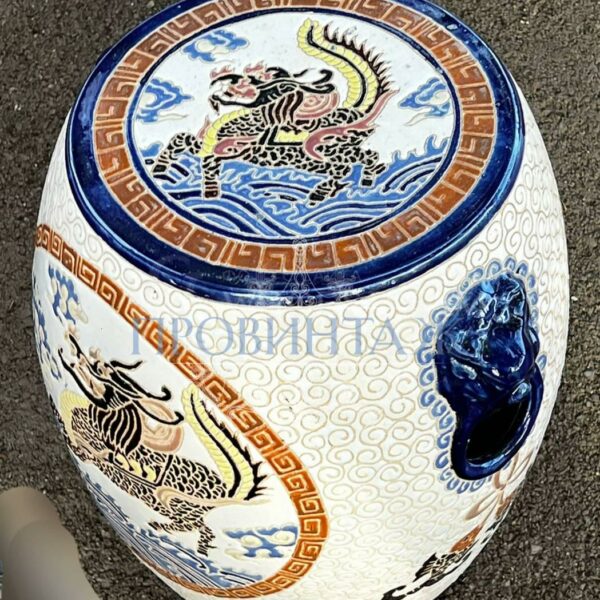 Подставка/Табурет керамический в стие шинуазри