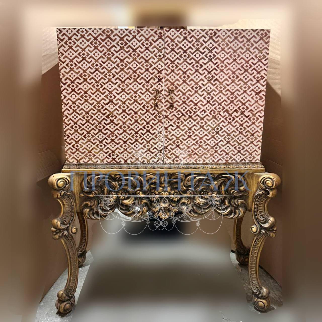 Бар/Шкаф барный в стиле венецианского барокко 3