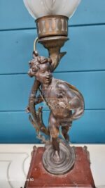 Лампа настольная винтажная с путти 2 штуки 19