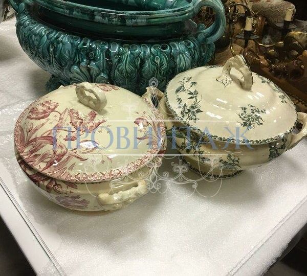 Обувница с зеркалом винтажная 11